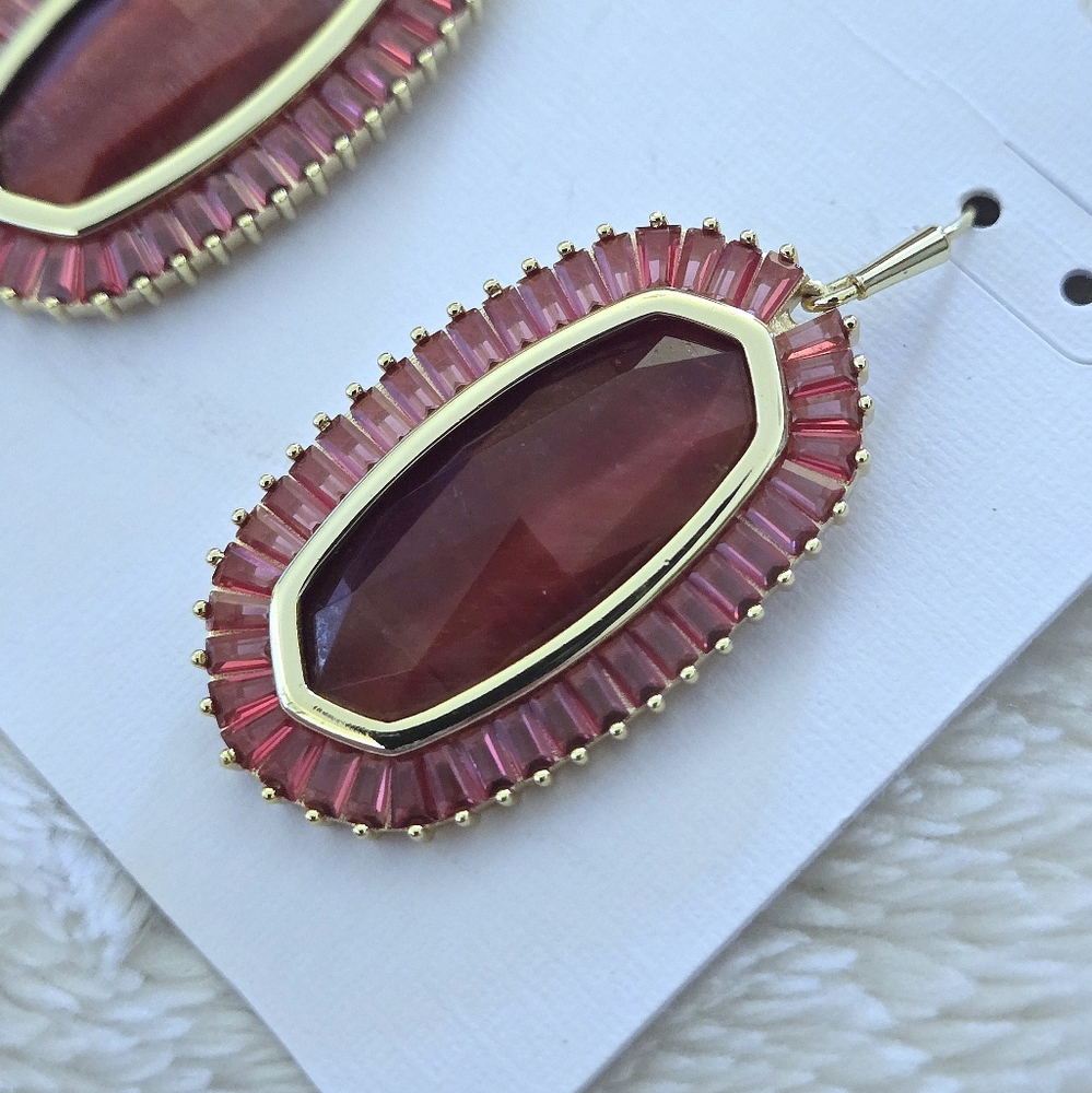 Kendra Scott "Baguette Elle" Drop⬇️ Earrings - Picture 4 of 16